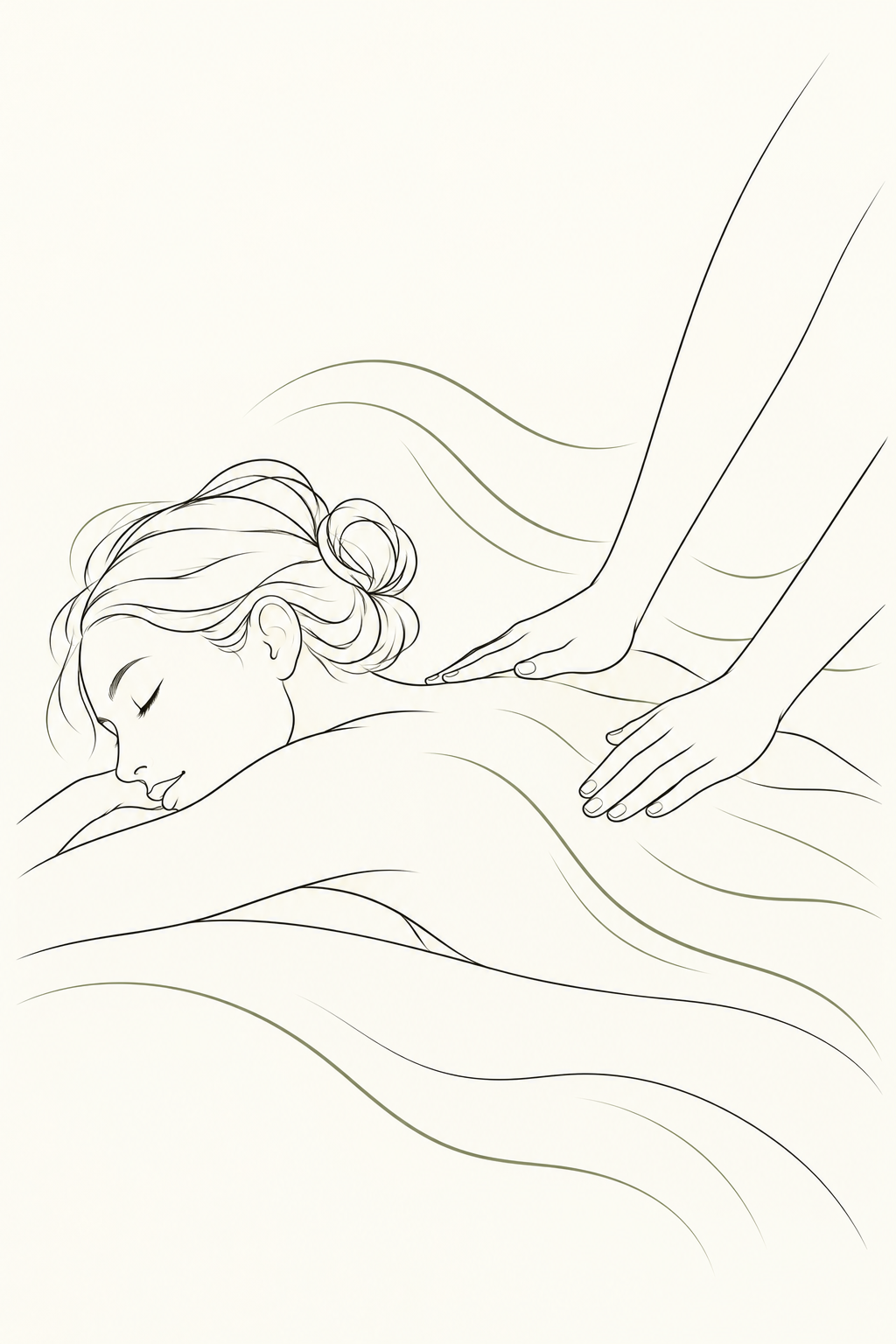 Massage californien aux mouvements fluides et enveloppants
